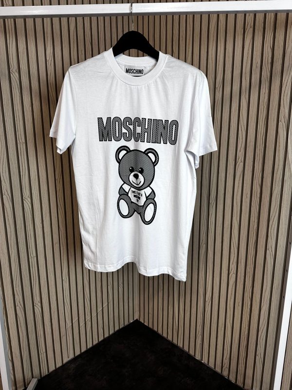 camiseta moshino blanco oversize