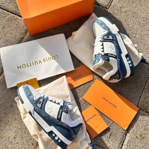 louis vuitton trainer azul