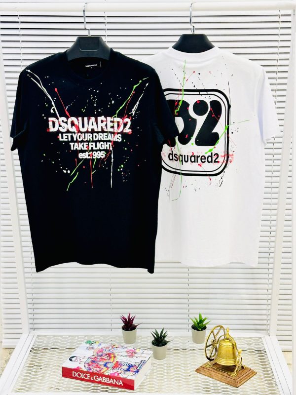 Camiseta dsquard2 oversize negro