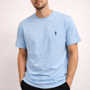 Camiseta Ralph Lauren celeste