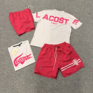 Conjunto Lacoste rosa