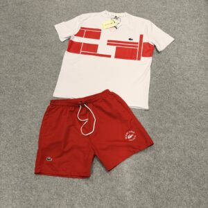 Conjunto Lacoste rojo